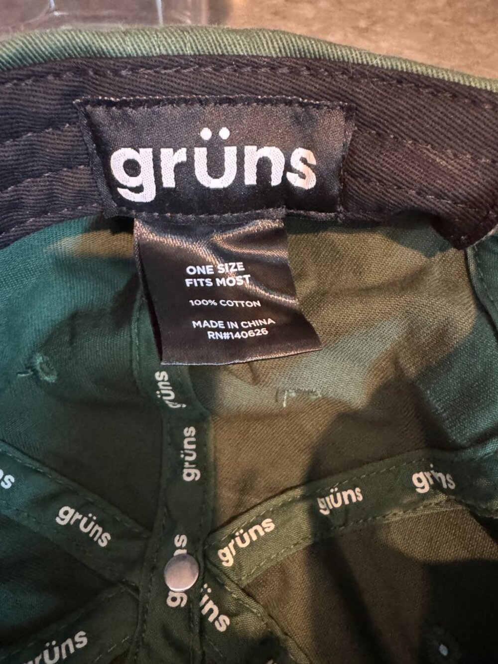 Grüns Gummies Superfood Hat Green Embroidered Smile Logo Cap OS EUC - Picture 4 of 9